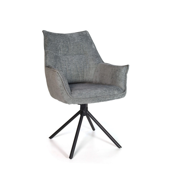 Fred Swivel Dining Chair Grey